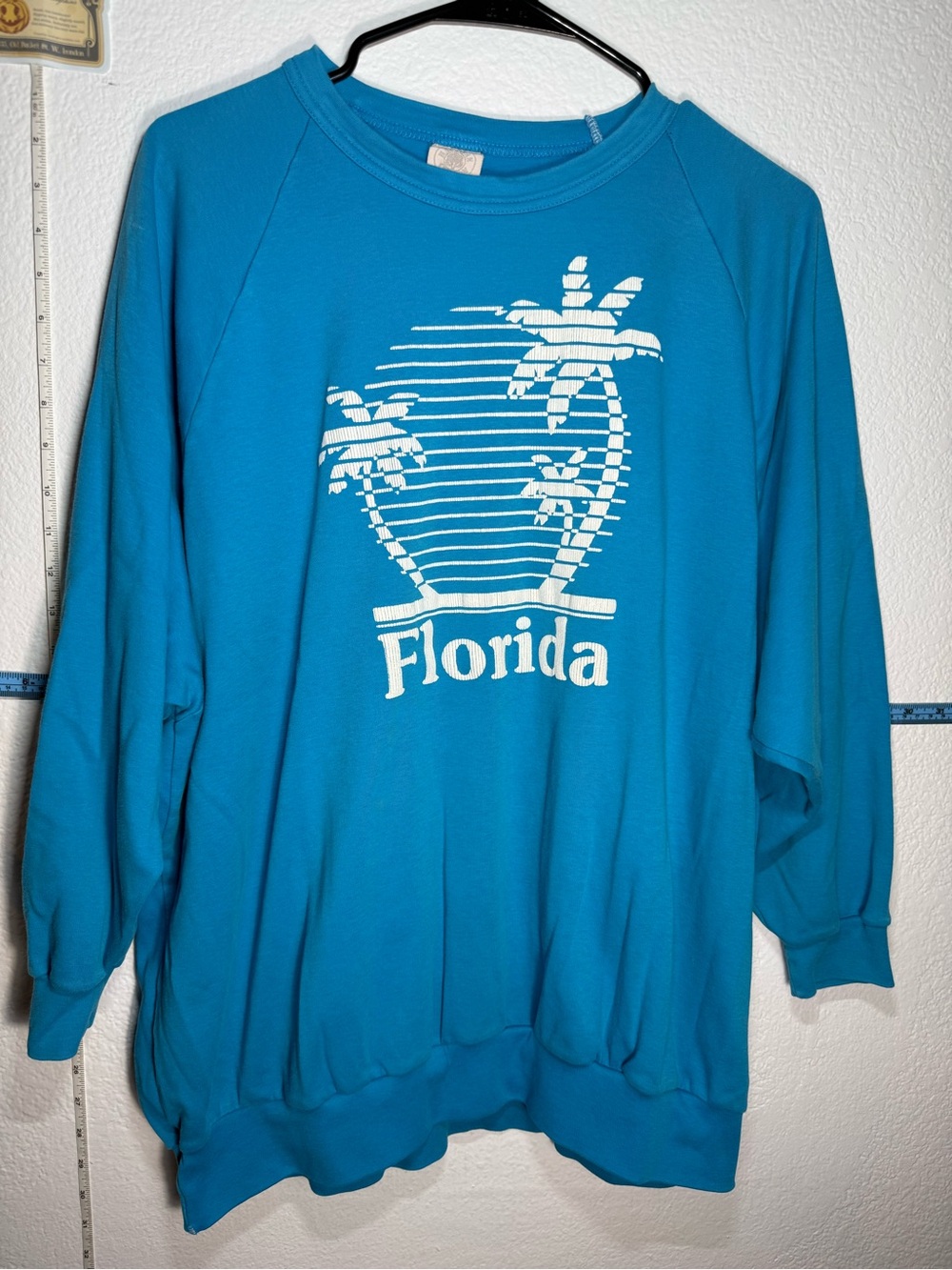 Florida Palm Crewneck Sweatshirt  mid sleeves